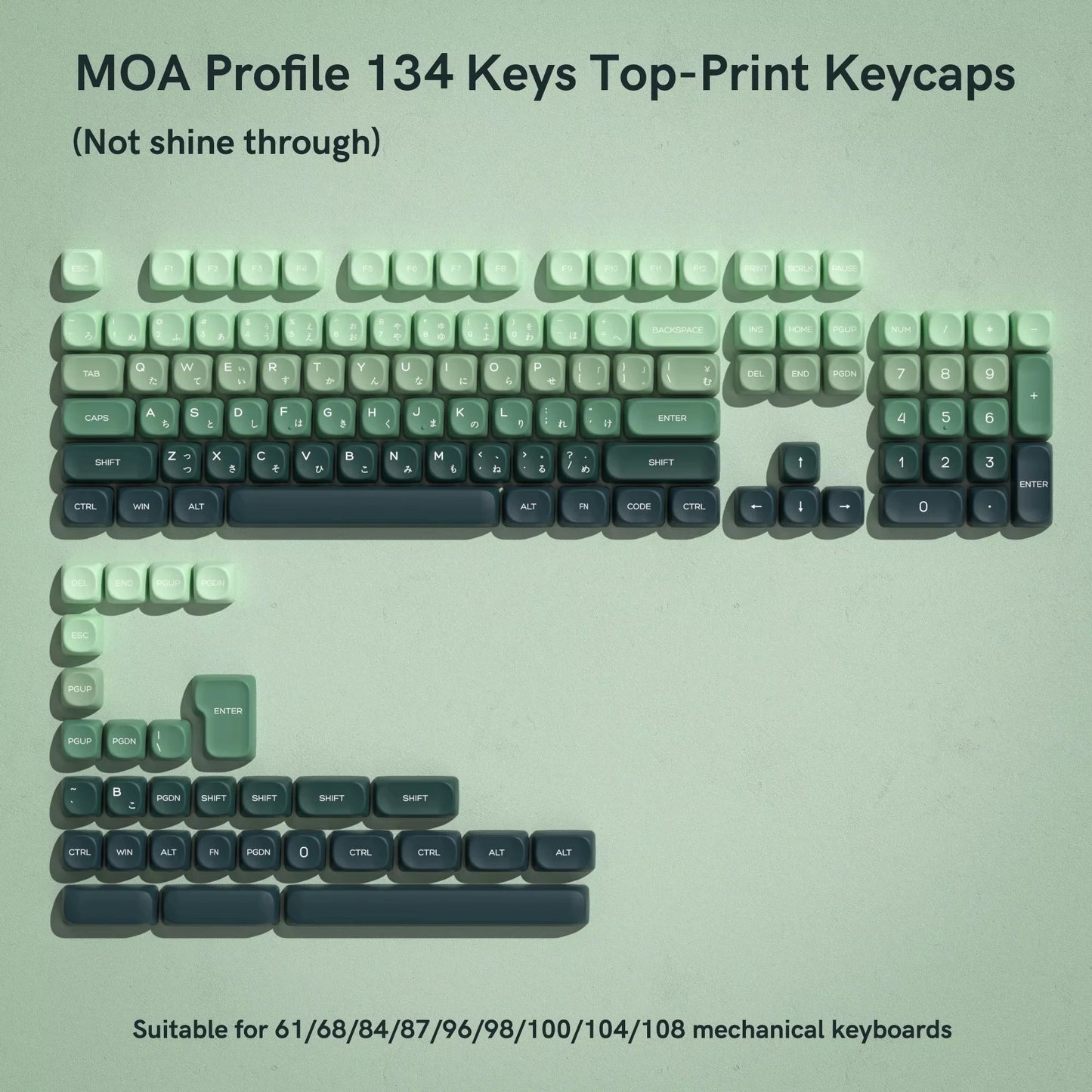 143 Keys Pink Cherry MOA Profile PBT Keycaps Customs Dye Sub Key Caps for 61/87/104 Cherry MX Switch Gaming Mechanical Keyboard