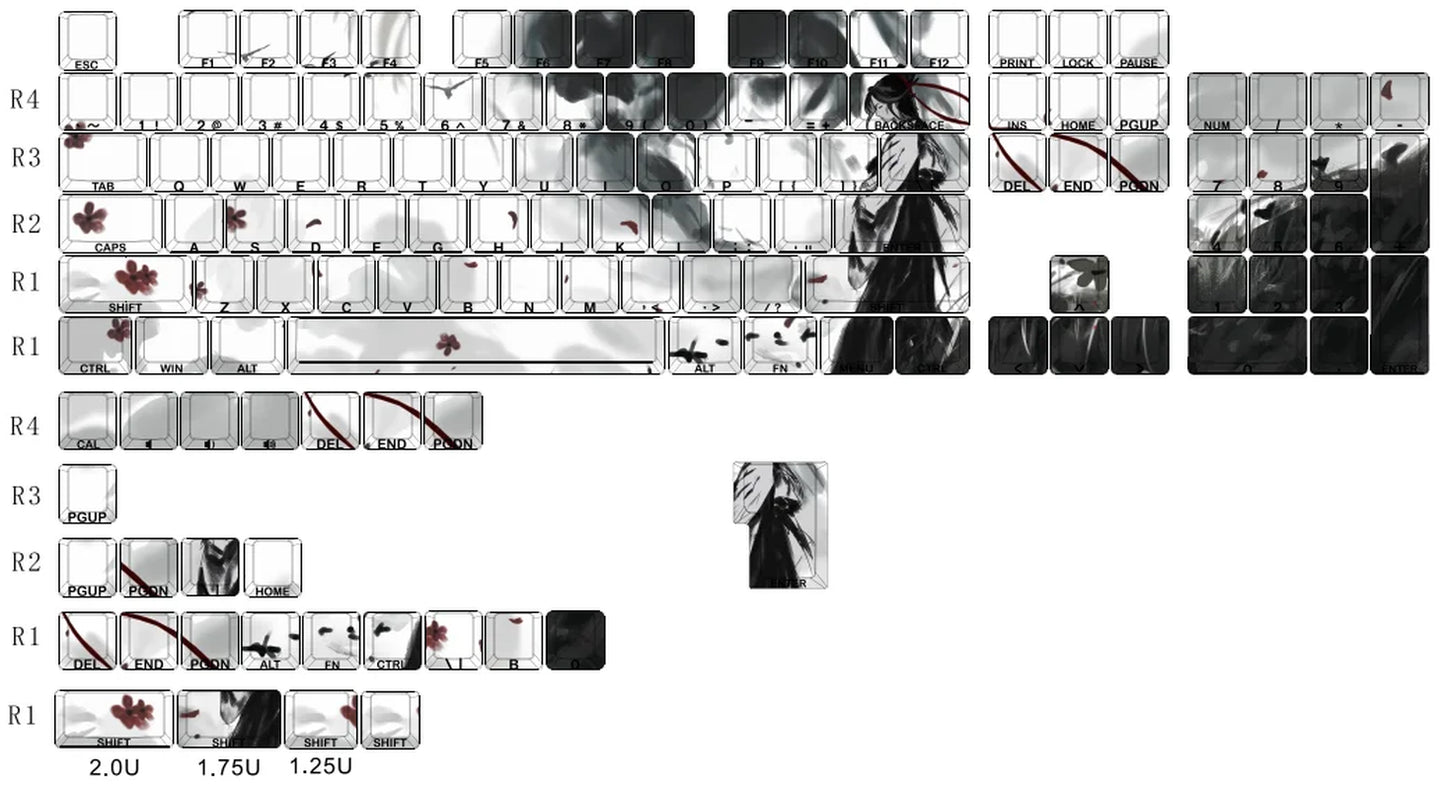 130 Key Pink Cat Side Print RGB Backlit Keycaps Cherry Profile 5 Sides Dye Sub PBT Keycaps for Cherry MX Switches Gamer Keyboard