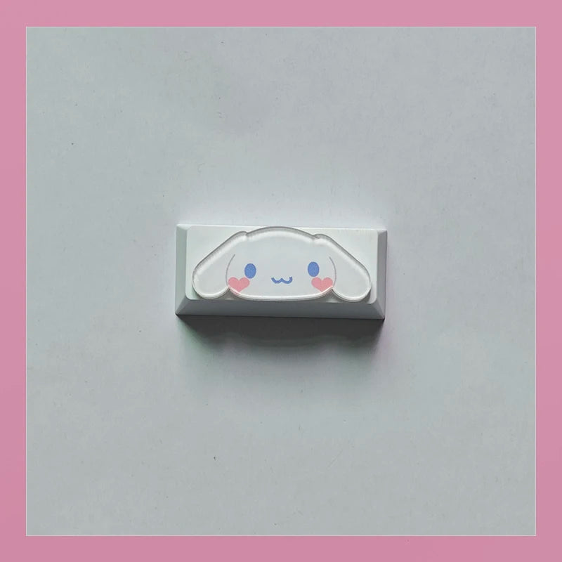 Lovely Cartoon Keycap Handmade Space Keycap Shift Backspace Enter Tab Supplement Combination Keycaps for DIY Mechanical Keyboard