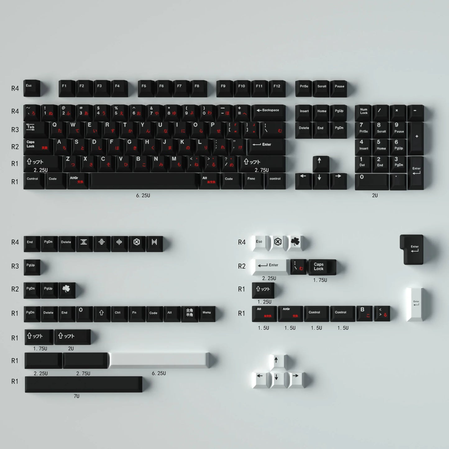 GMK Clones Mecha-01 EVA Custom PBT Keycap DYE-SUB Keycap Cherry Profile English Keycaps for MX Switch Mechanical Keyboard Keycap