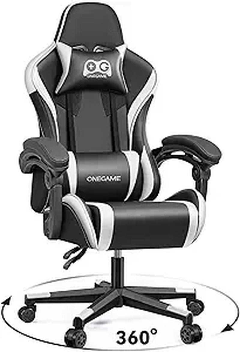 Gaming Chair for Adults, Ergonomic Computer Gamer Chair, Racing Style Swivel Office Desk Chair with Headrest and Lumbar Support