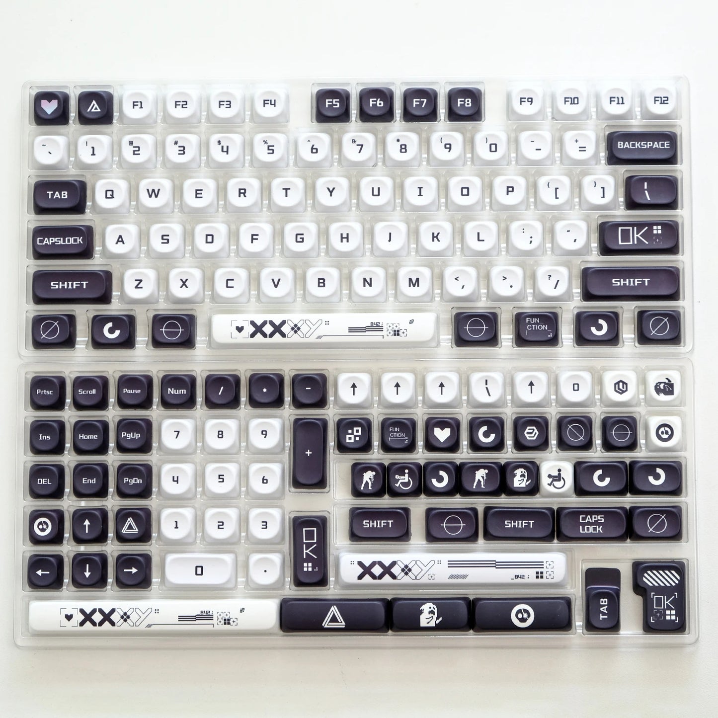 KOA Profile Gummy Bears Keycap PBT Custom Korean Keycaps for Mechanical Keyboard Game Cute 141 Keys Caps ISO 7U Space Bar