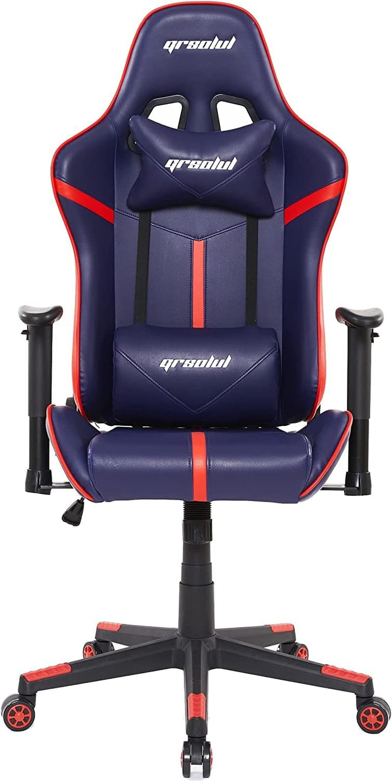 Gaming Chair Ergonomic Video Game Chair with Adjustable Lumbar Support & Headrest,High Back Office Computer Chair for Adults Teens,Blue.