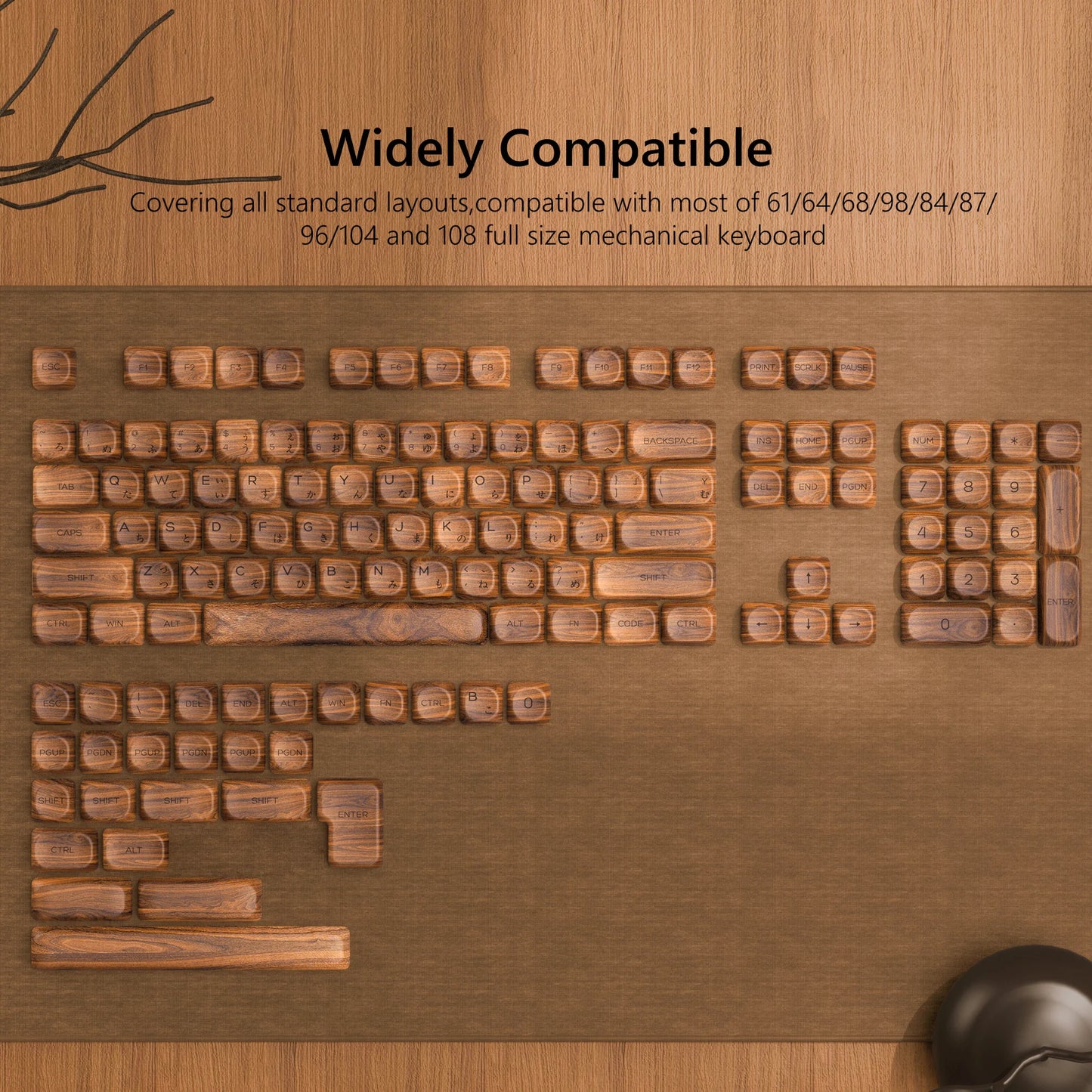 143 Keys Pink Cherry MOA Profile PBT Keycaps Customs Dye Sub Key Caps for 61/87/104 Cherry MX Switch Gaming Mechanical Keyboard