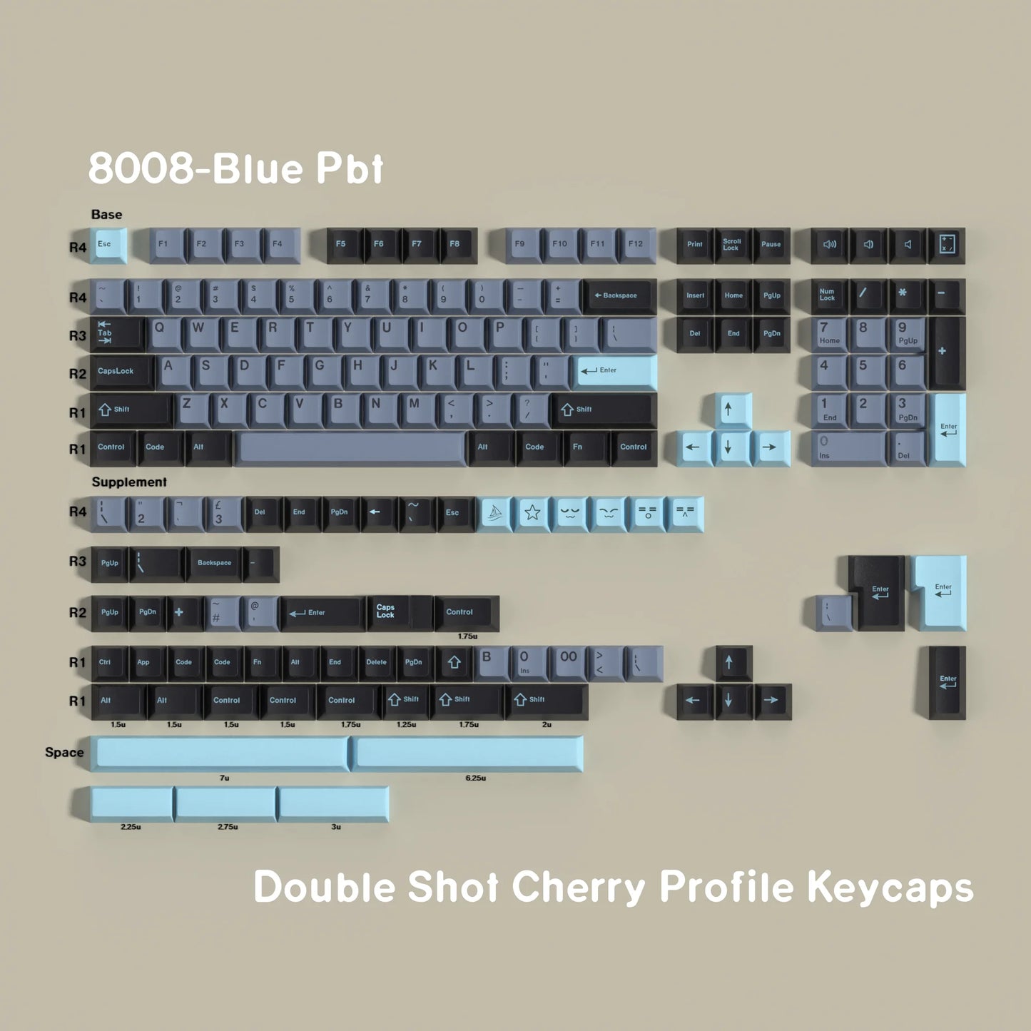 Double Shot Keycaps Pbt GMK JTK Clone Big Set Keycaps 7U Alice Split Space Bars ISO ANSI Layout for Mechanical Keyboard Wooting