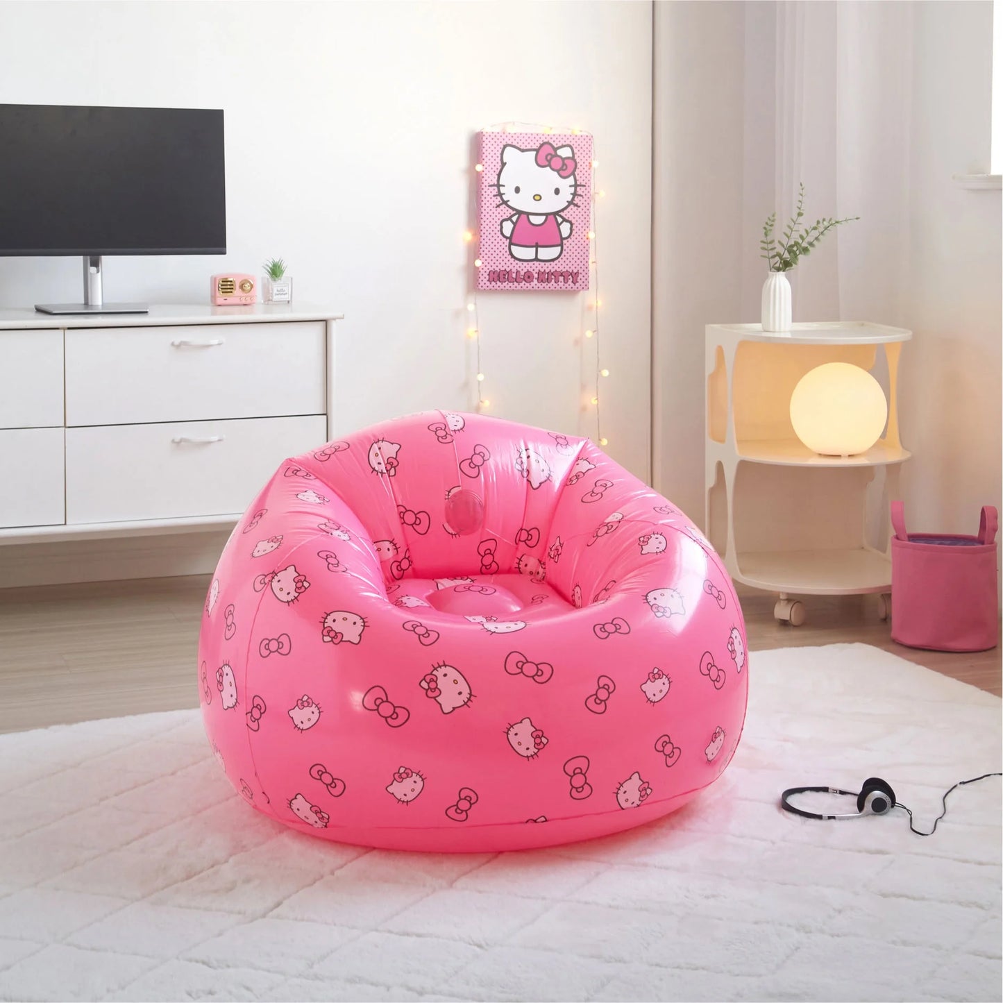 Inflatable Gaming Chair, Pink, Kids Ages 3 and Up