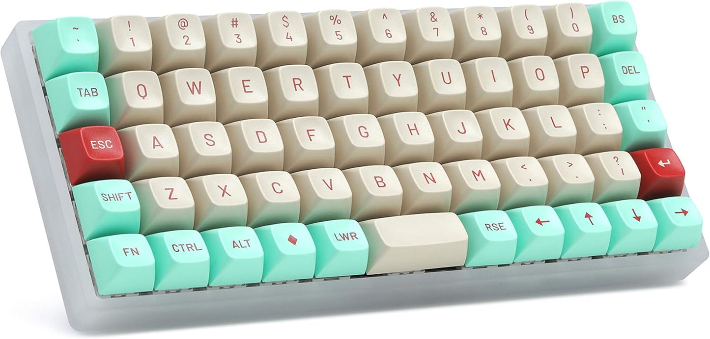 DROP MT3 Jukebox Keycap Set, ABS Hi-Profile Keycaps, Doubleshot Legends, MX Style Covers Ortholinear Keyboards (Ortho Kit)