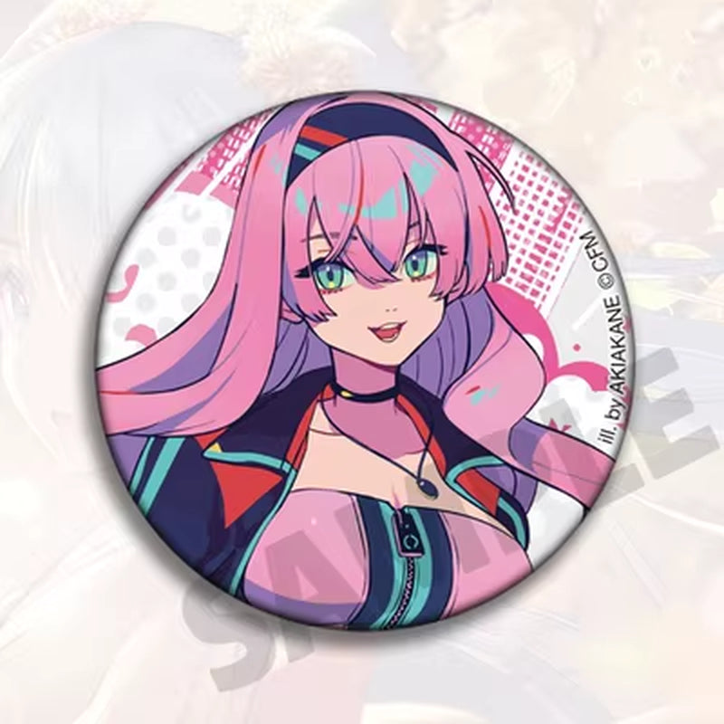 Hatsune Miku Kaito Meiko Badge Anime Figure Brooch Hatsune Miku Kaito Meiko Anime Brooch Badge Accessories Toys Periphery Gifts