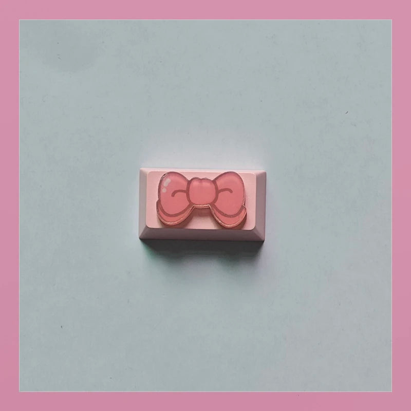 Lovely Cartoon Keycap Handmade Space Keycap Shift Backspace Enter Tab Supplement Combination Keycaps for DIY Mechanical Keyboard