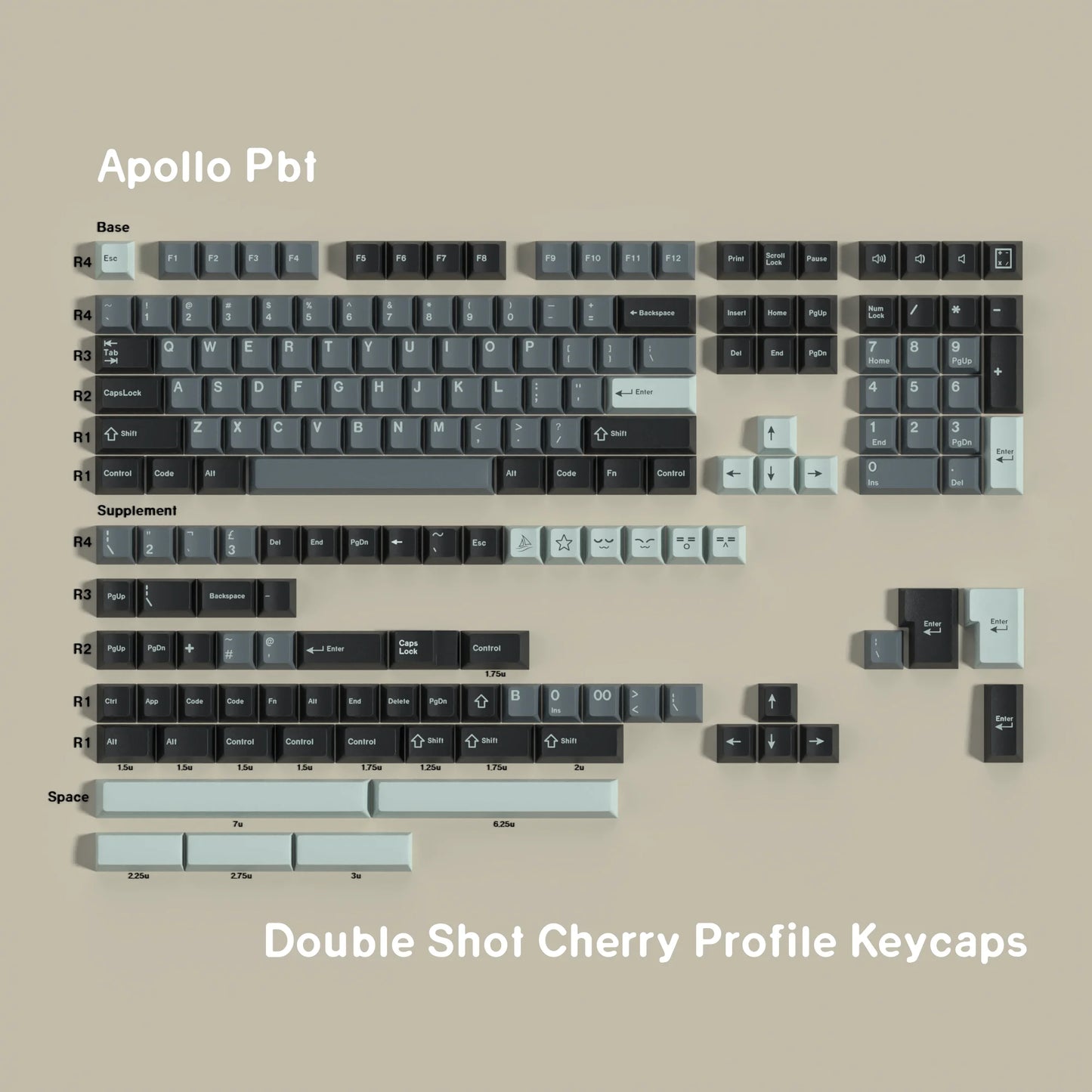 Double Shot Keycaps Pbt GMK JTK Clone Big Set Keycaps 7U Alice Split Space Bars ISO ANSI Layout for Mechanical Keyboard Wooting