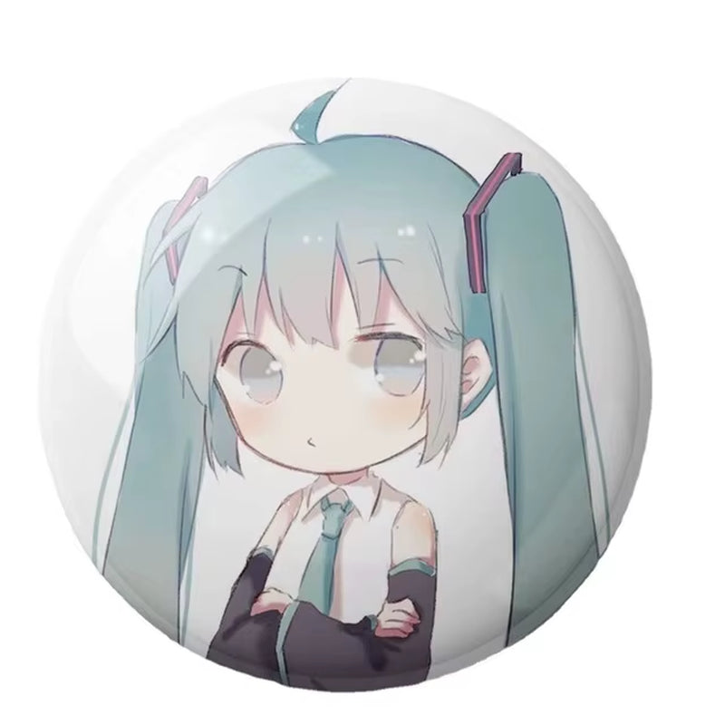 Hatsune Miku Kaito Meiko Badge Anime Figure Brooch Hatsune Miku Kaito Meiko Anime Brooch Badge Accessories Toys Periphery Gifts