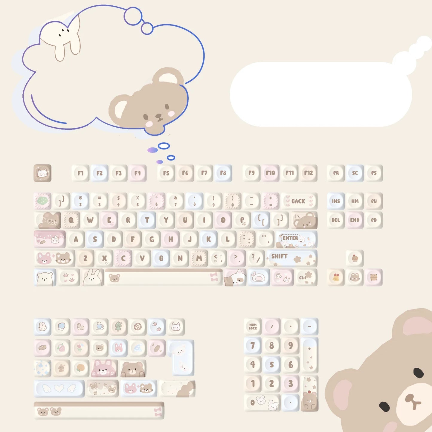 143 Keys Pink Cherry MOA Profile PBT Keycaps Customs Dye Sub Key Caps for 61/87/104 Cherry MX Switch Gaming Mechanical Keyboard