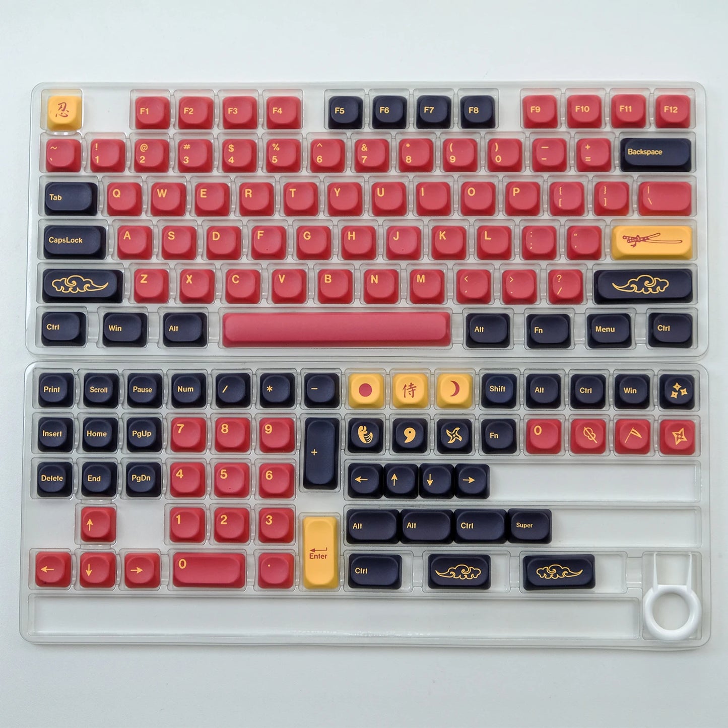 KOA Profile Gummy Bears Keycap PBT Custom Korean Keycaps for Mechanical Keyboard Game Cute 141 Keys Caps ISO 7U Space Bar