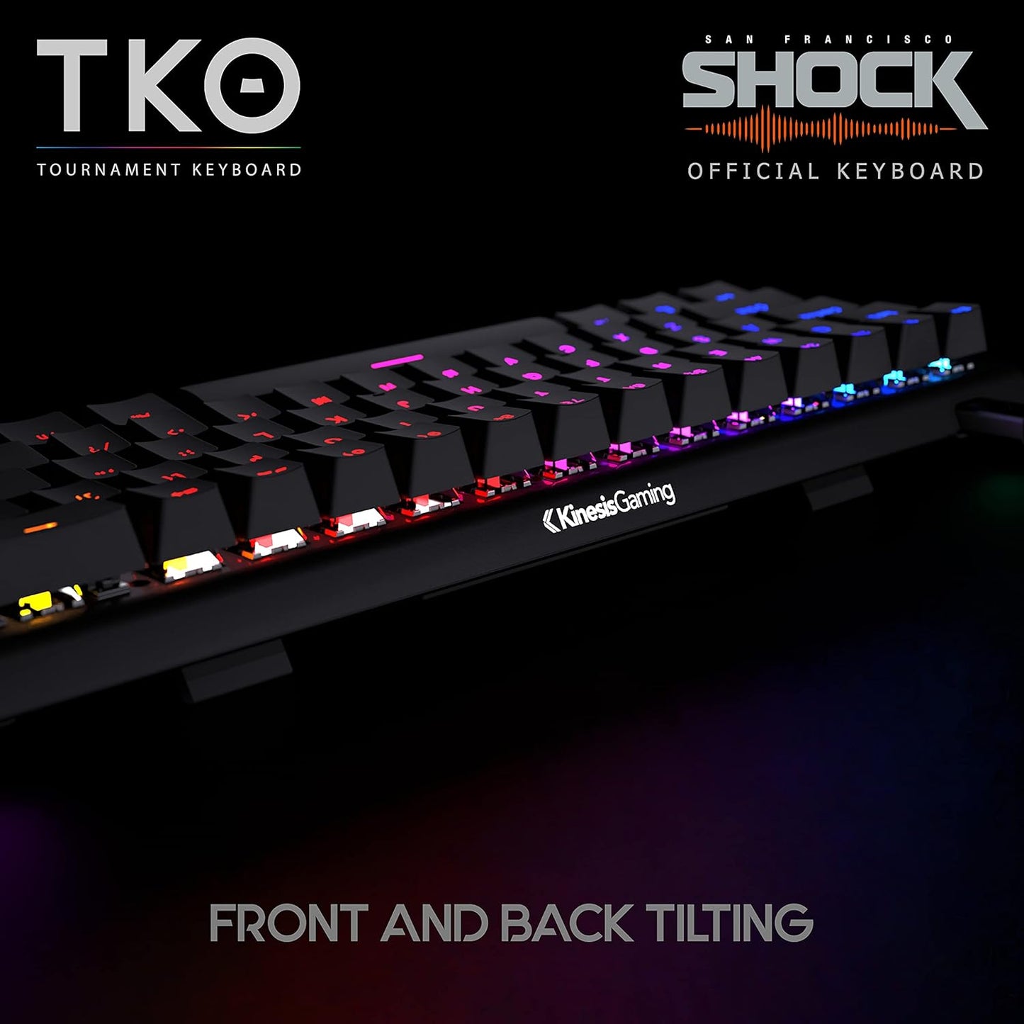 Gaming TKO Mechanical Keyboard | Tactile Brown Switches | 60% Layout | Split Spacebar | Hotswap | PBT Keycaps | Aluminum Body | SF Shock Limited Edition Travel Case