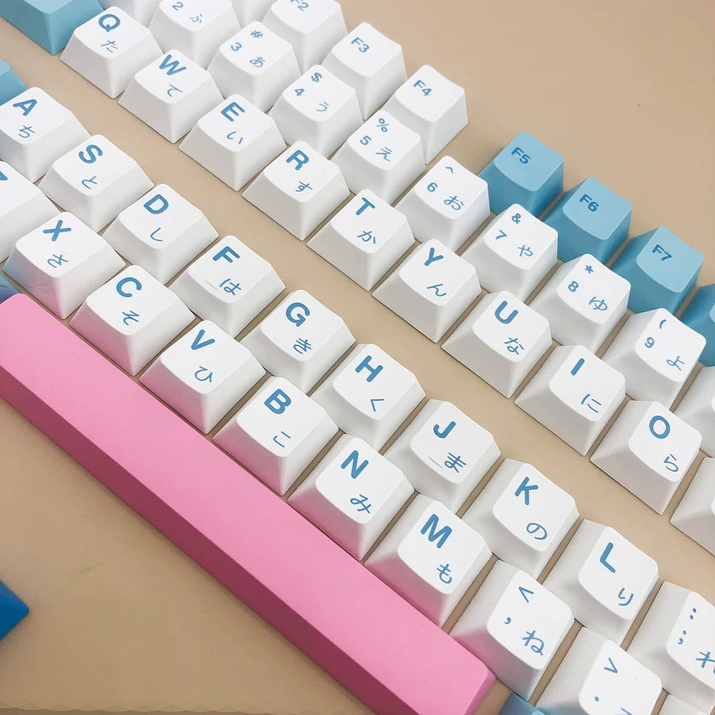 Keyboard Replacement Key Cap PBT Dye Sublimation Mechanical Keyboard Keycap Ergonomic Keyboard Accessories 126/127/134Keys