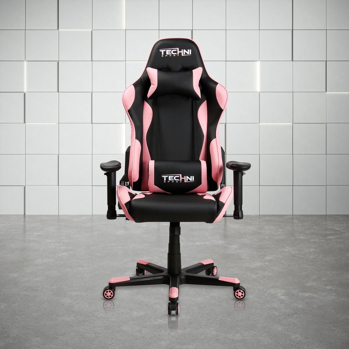 TS-4300 Ergonomic High Back Racer Style PC Gaming Chair with Memory Foam Seat, Pink RTA-TS43-PNK