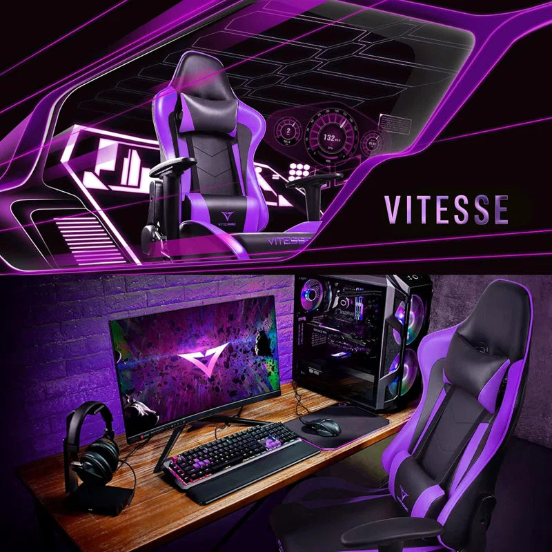 Ergonomic Racing Gaming Chair, 330 Lbs PC Computer Chair with Support and Headrest
