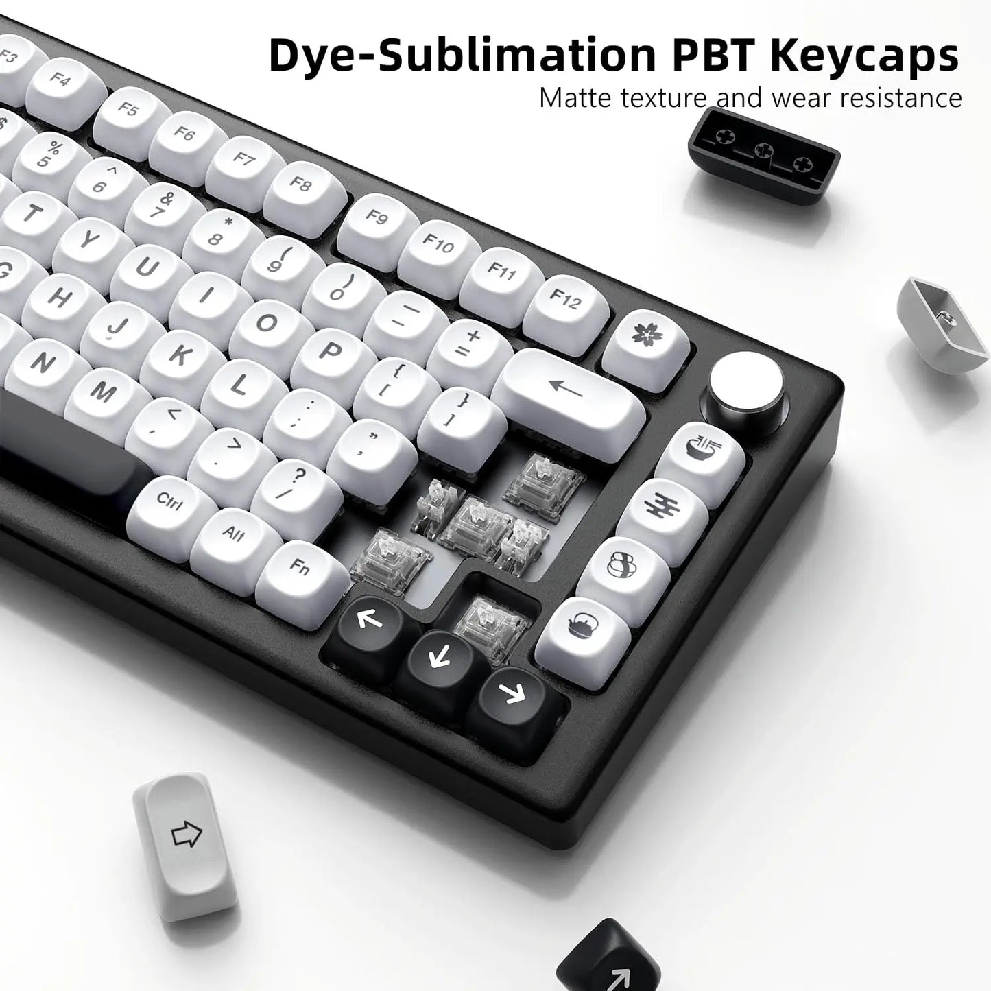 142 Keys Bow PBT Keycaps MOA Profile PBT Dye Sublimation DIY Key Caps for 61/87/104 Cherry MX Switch Gaming Mechanical Keyboard