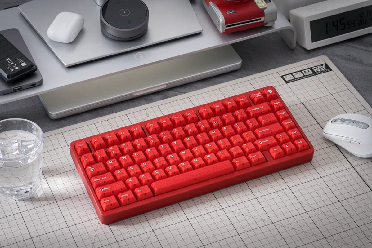 Ruby Cherry Profile Abs Doubleshot Backlit Keycap for Mx Keyboard Poker 87 104 Xd64 Xd68 BM60 BM65 BM68 BM80