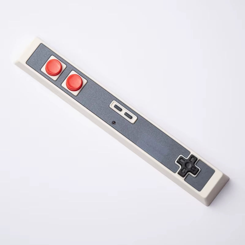 Retro Gamepad Keycap 6.25U Spacebar Artisan Keycap ABS Material for MX Switches for Gaming Mechanical Keyboard Black White
