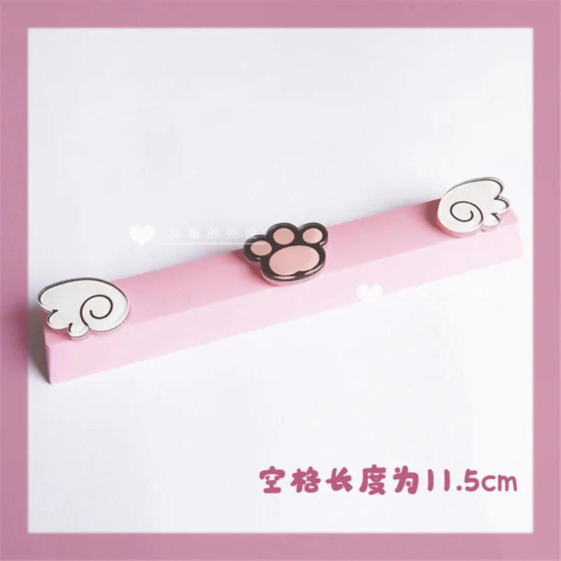 Lovely Cartoon Keycap Handmade Space Keycap Shift Backspace Enter Tab Supplement Combination Keycaps for DIY Mechanical Keyboard