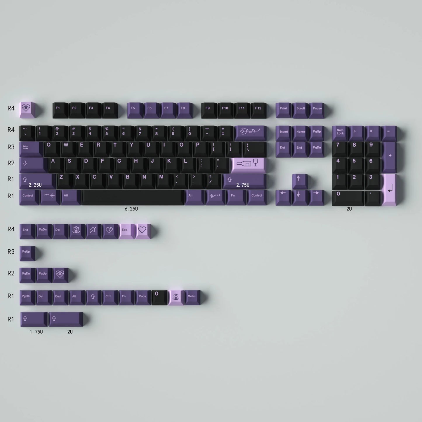 GMK Clones Mecha-01 EVA Custom PBT Keycap DYE-SUB Keycap Cherry Profile English Keycaps for MX Switch Mechanical Keyboard Keycap