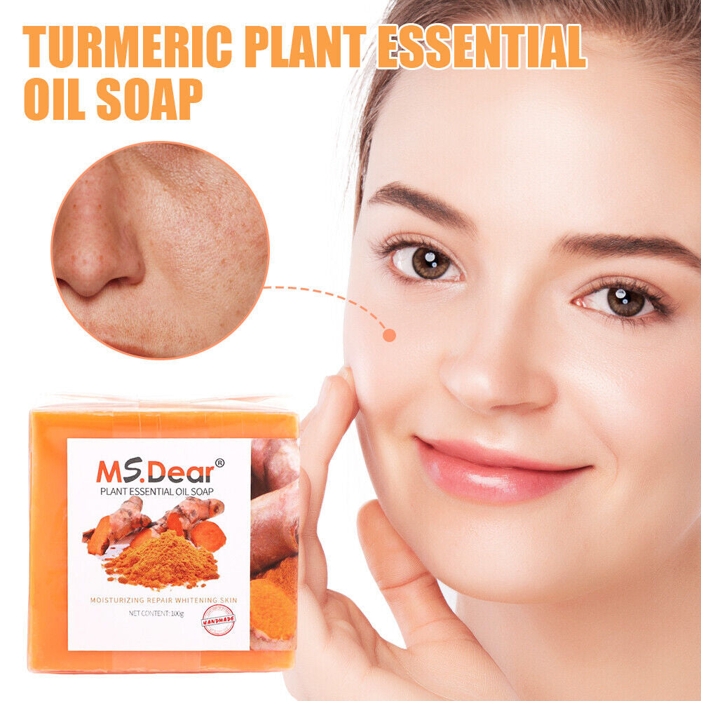 1-5 Tumeric Soap Skin Whitening Dark Spots Lightening Acne Brightening Turmeric