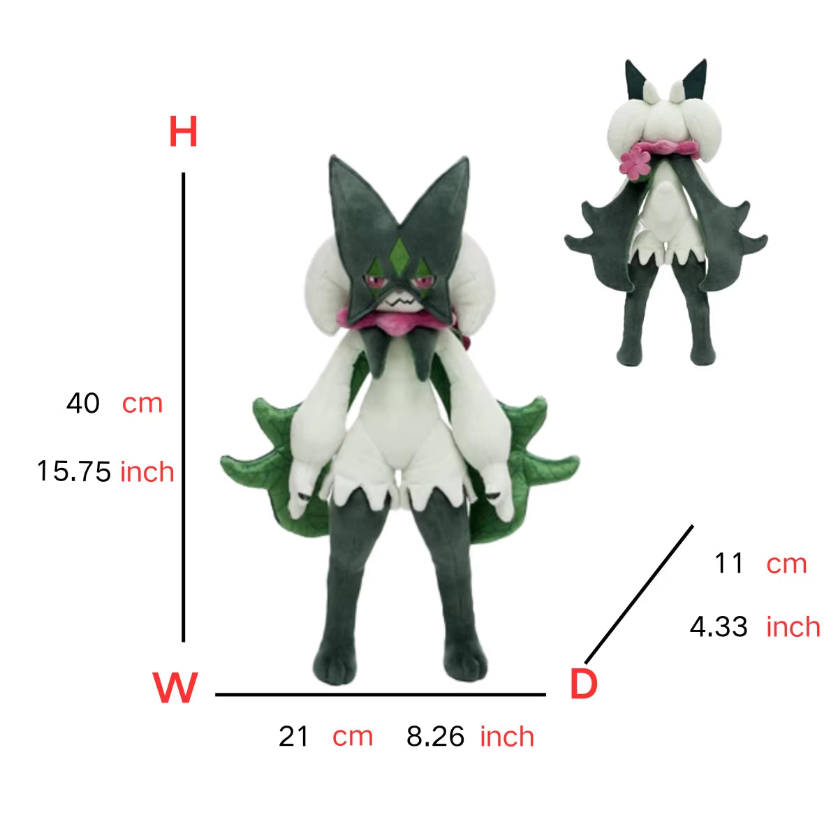 Floragato Sprigatito Meowscarada Plush Toy Anime Figure Model Gift for Kids Children Birthday Gift Anime Stuffed Kawaii Cute