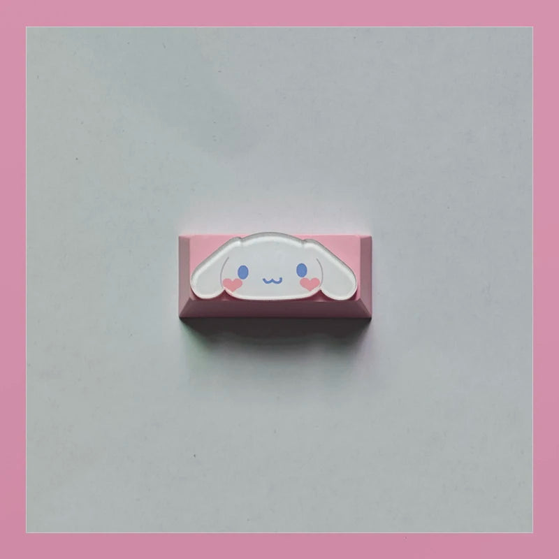 Lovely Cartoon Keycap Handmade Space Keycap Shift Backspace Enter Tab Supplement Combination Keycaps for DIY Mechanical Keyboard