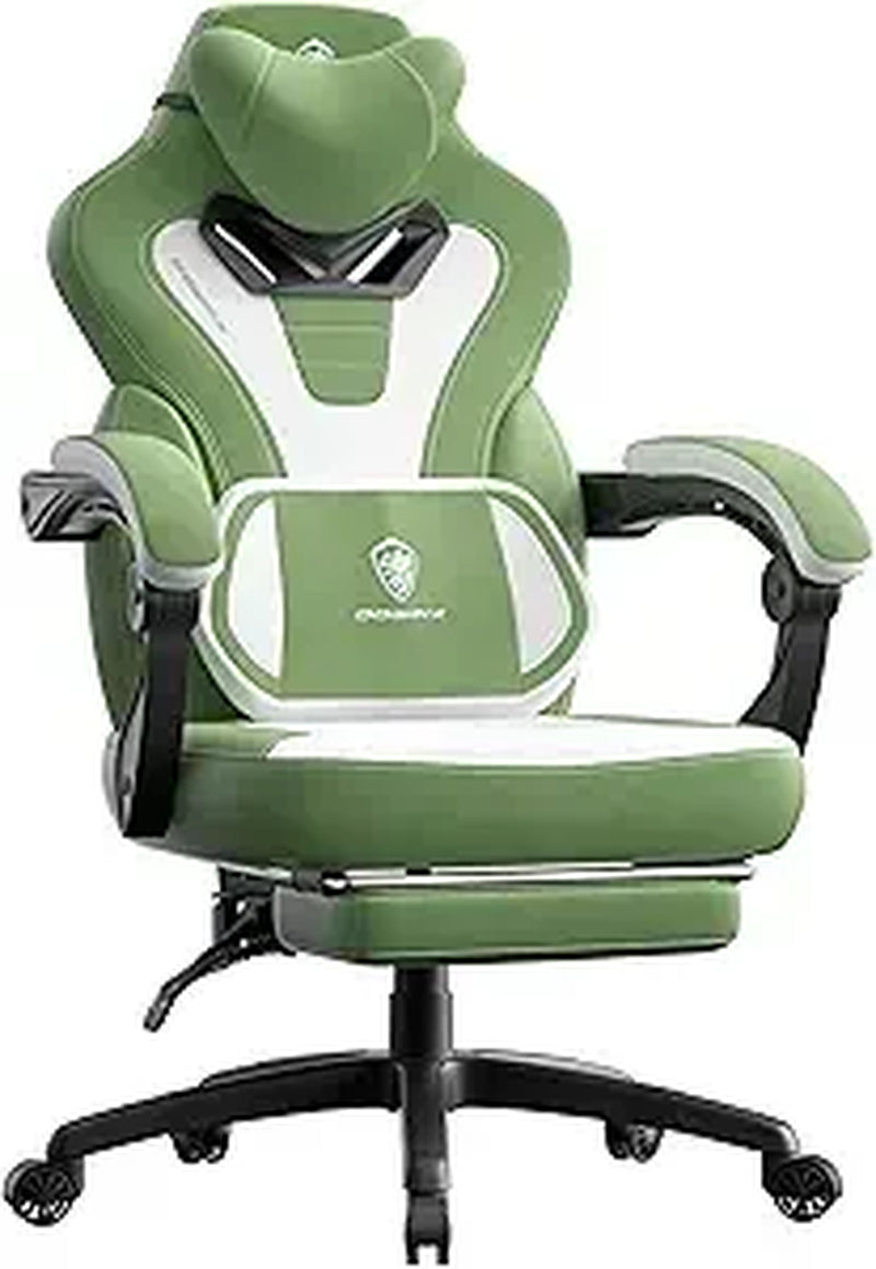Gaming Chair with Footrest,Big and Tall Game Chair for Heavy People, Gamer Chair with Massage Lumbar Support,Ergonomic Computer