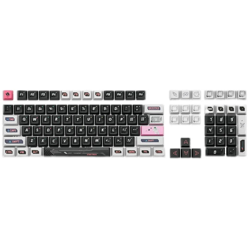 Mifuny Interstellar Theme Keycaps 118Keys Side-Engraved PBT Cherry Profill Keycap Mechanical Keyboard Accessories for PC Laptop