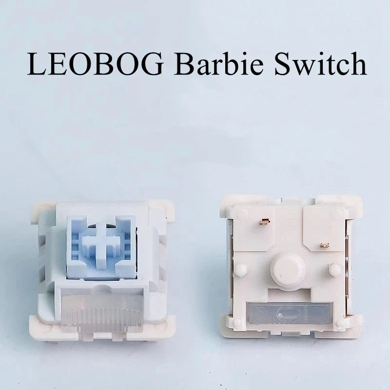 LEOBOG Switch 5Pins Linear RGB SMD Custom Mechanical Keyboard Accessories All POM Material Hifi Factory Lubrication 35Gf