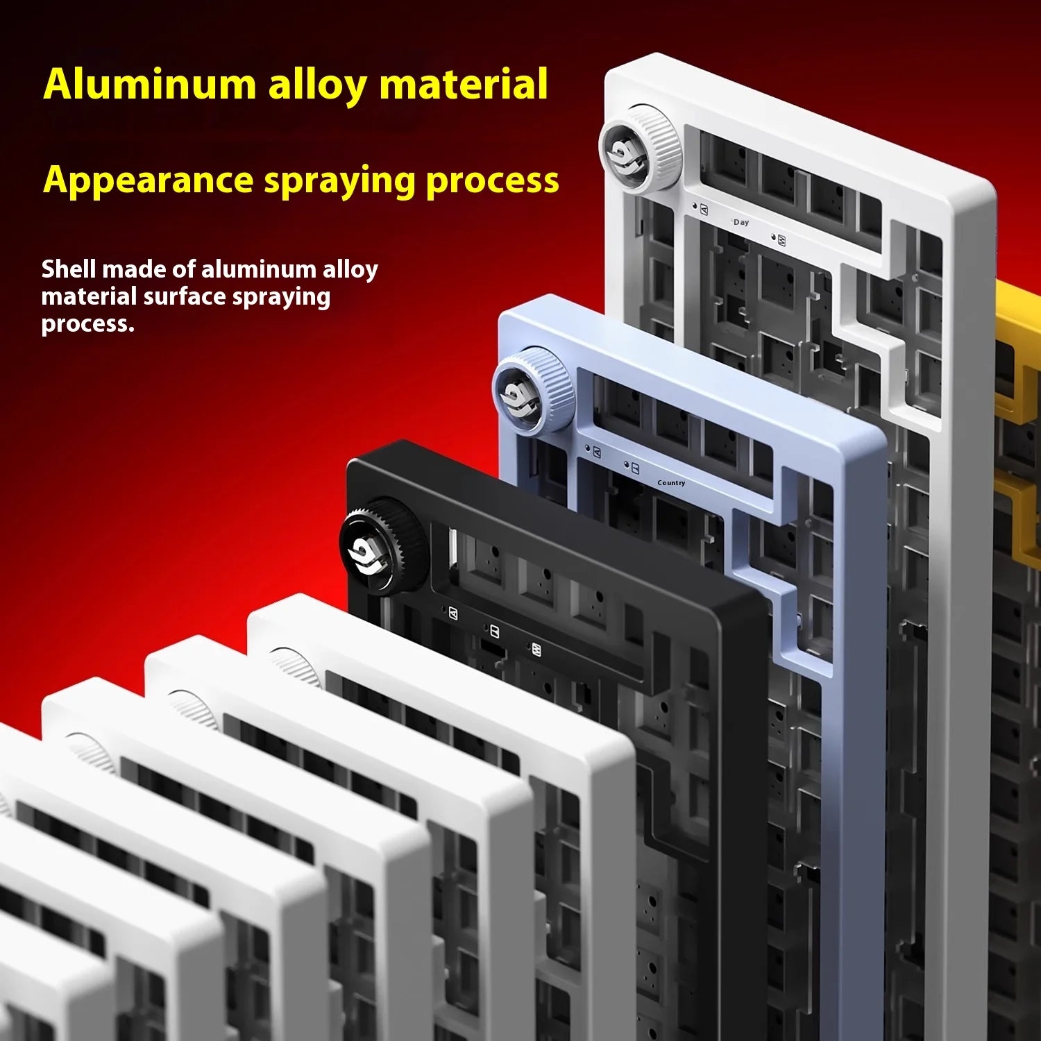 LEOBOG Hi75C Mechanical Keyboard Three Mode Hot Swap RGB Gasket Aluminium Alloy with Knob Hi75C Keyboard Kit Customized PC Gamer