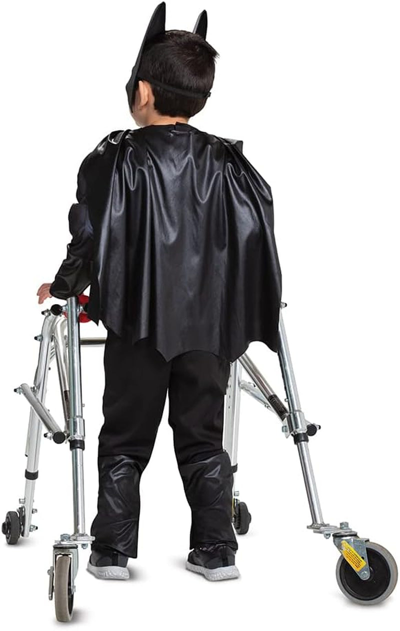 Batman Costume for Kids, Official Adaptive Batman Dress up Outfit with Accessibility Features