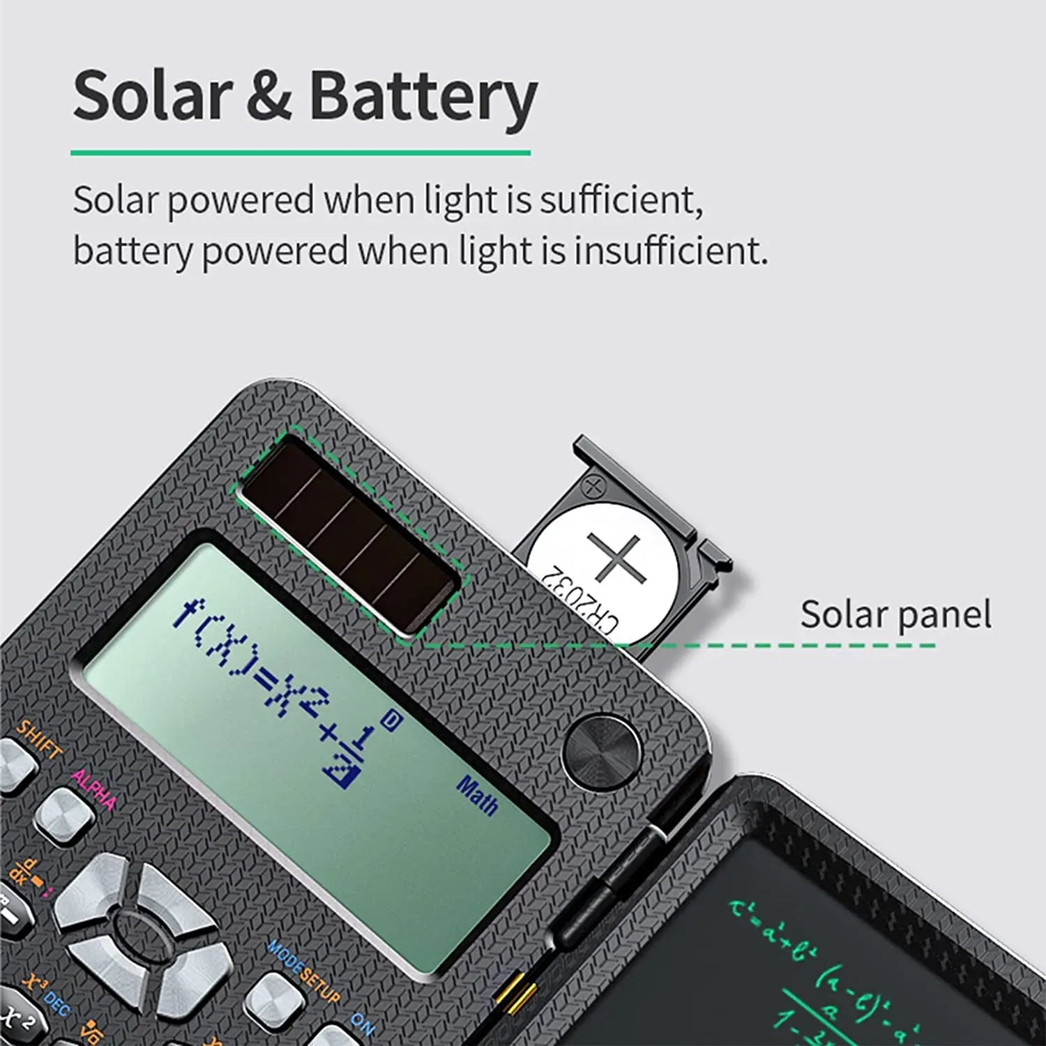 Scientific Calculator with LCD Notepad 417 Functions Professional Portable Foldable Calculator for Students Upgraded 991ES NEW