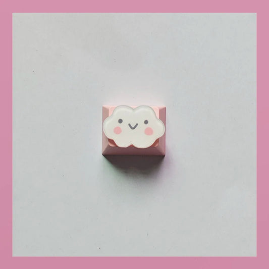 Lovely Cartoon Keycap Handmade Space Keycap Shift Backspace Enter Tab Supplement Combination Keycaps for DIY Mechanical Keyboard