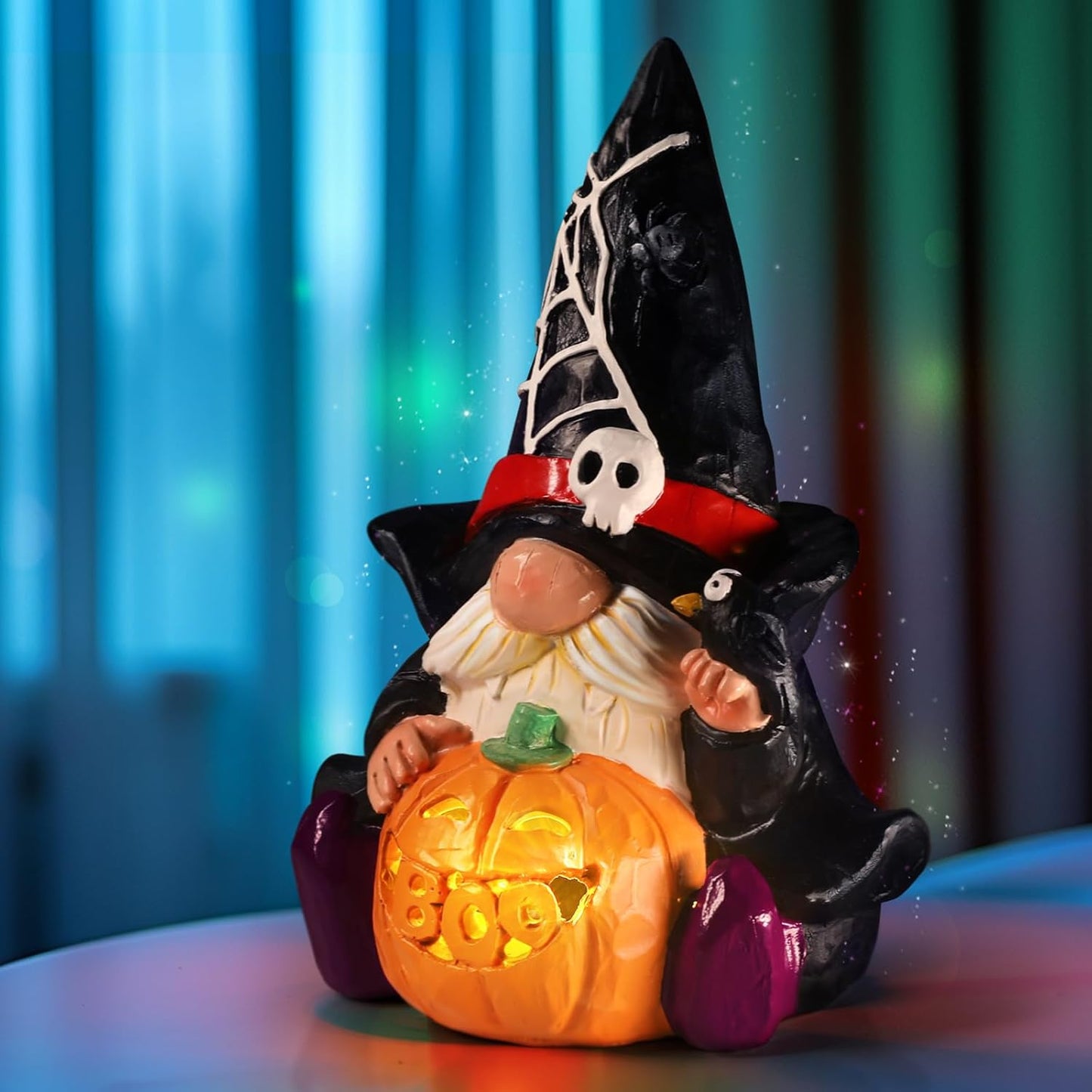 Halloween Decorations Indoor: Halloween Gnomes Figurine Light, Halloween Table D