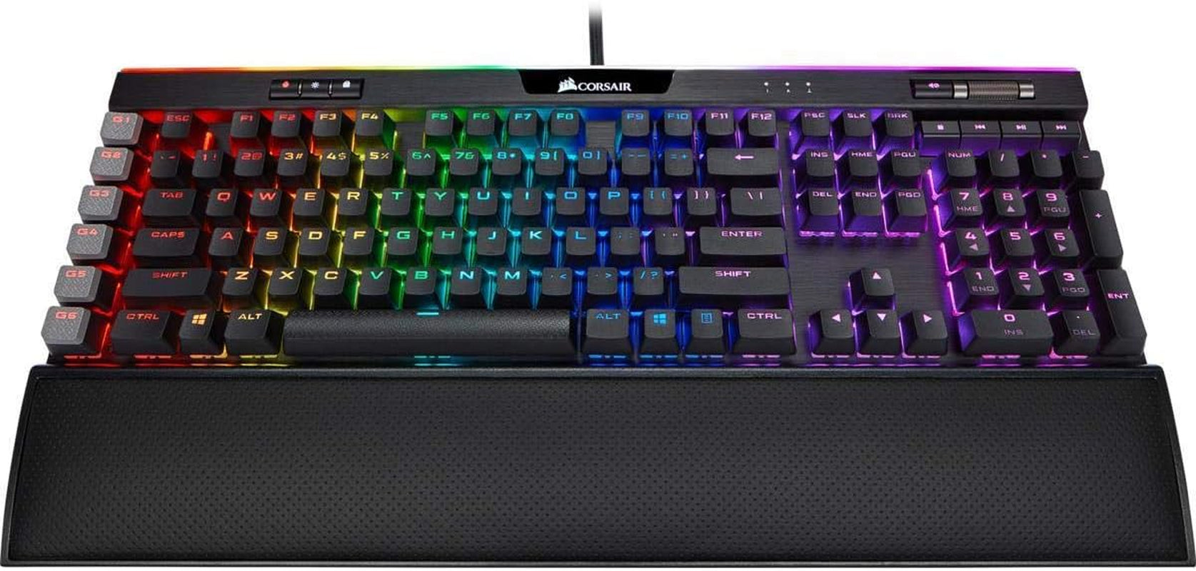 Corsair K95 RGB Platinum XT Mechanical USB Gaming Keyboard, Backlit RGB LED, Cherry MX RGB Brown, Black