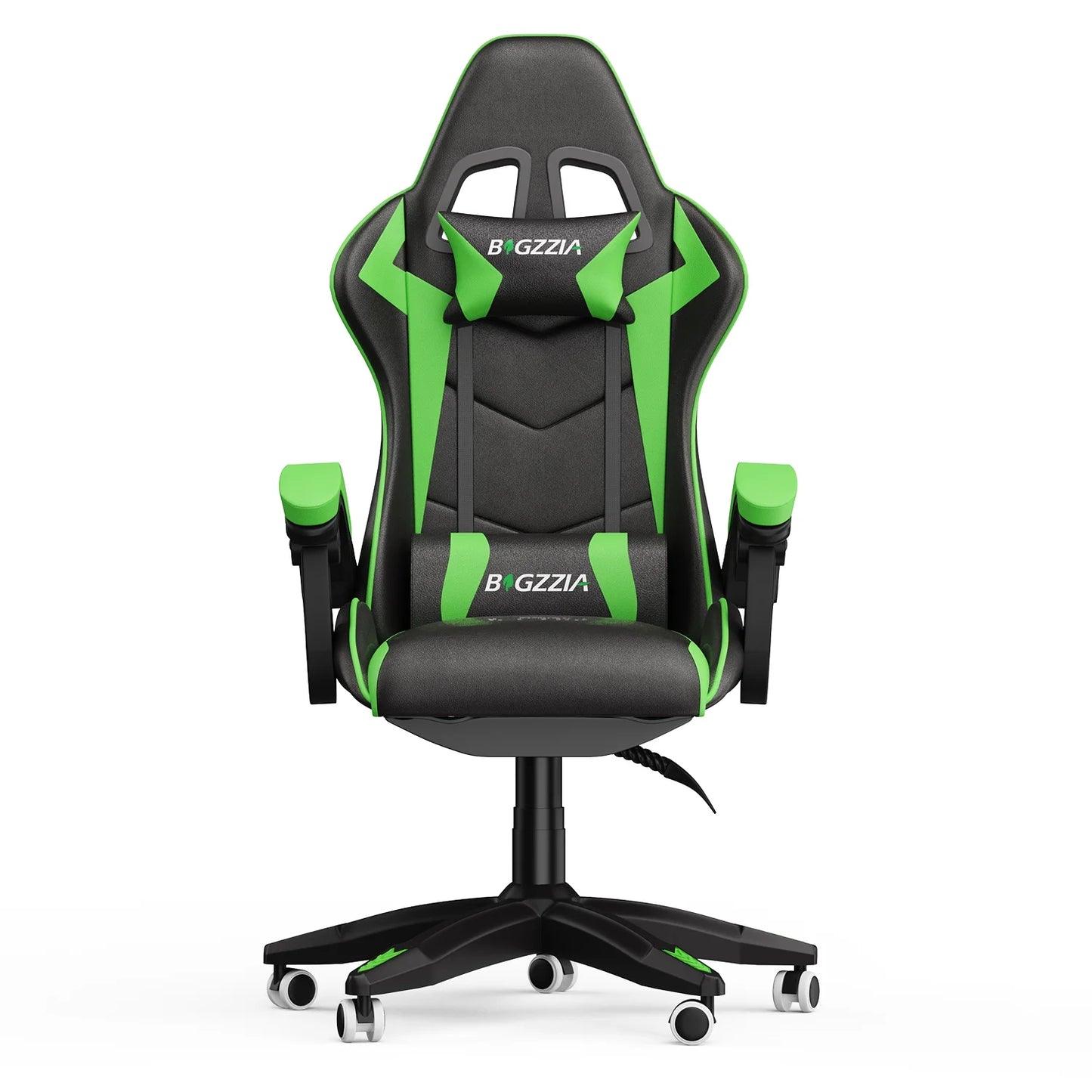 Gaming Chair Office Chair, Ergonomic Game Chair with Headrest & Lumbar Pillow, Green