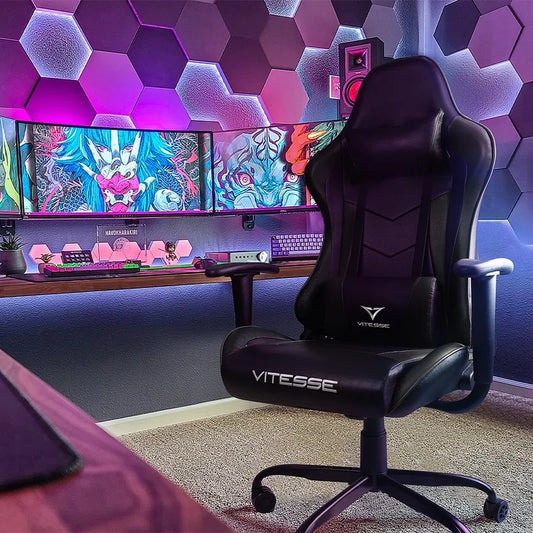 Ergonomic Racing Gaming Chair, 330 Lbs PC Computer Chair with Support and Headrest