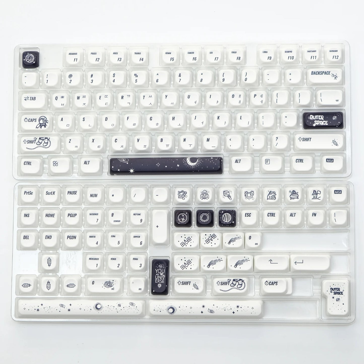 KOA Profile Keycap GMK Style Retro 9009 Theme PBT Keycaps for Mechanical Keyboard Gaming KIT Korean 139 Keys ISO Key Cap