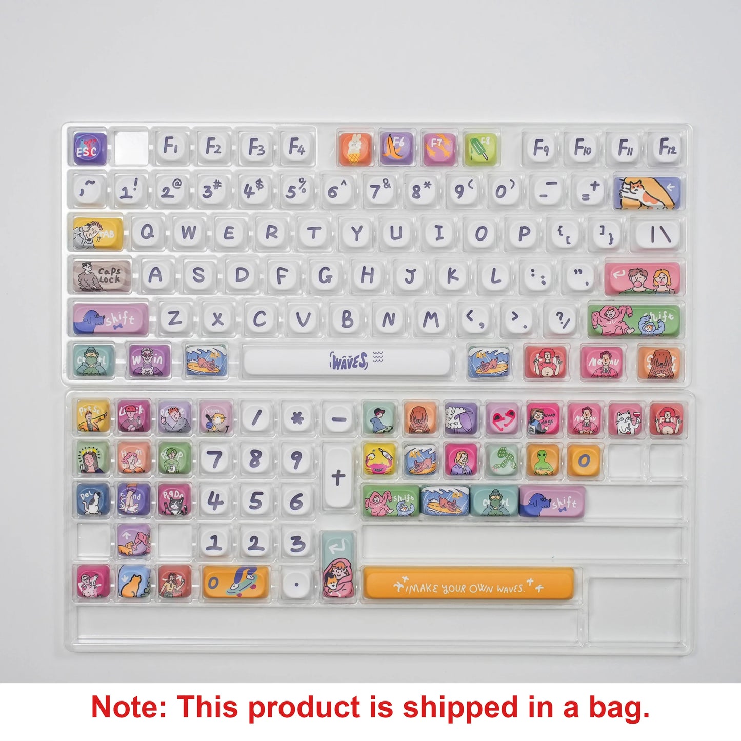 132 Keys Green 5 Sides Dye Sublimation PBT Keycaps Cute MOA Profile Keycaps for Cherry Gateron MX Switches Mechanical Keyboards