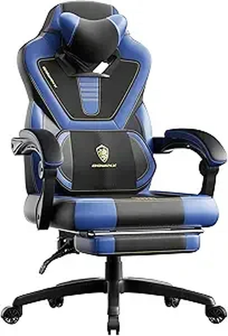 Gaming Chair with Footrest,Big and Tall Game Chair for Heavy People, Gamer Chair with Massage Lumbar Support,Ergonomic Computer