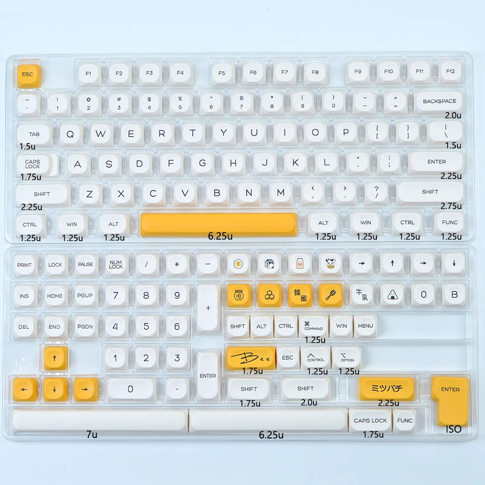 KOA Profile Keycap GMK Style Retro 9009 Theme PBT Keycaps for Mechanical Keyboard Gaming KIT Korean 139 Keys ISO Key Cap