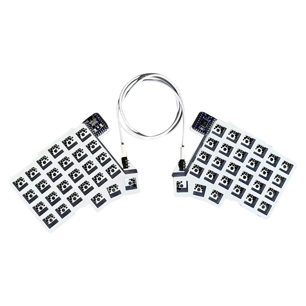 Split Keyboard Wired Ergonomics Keyboard Hot Swap Left Right Hand Keyboard Split-Layout Keyboard Customized PC Gamer Accessories