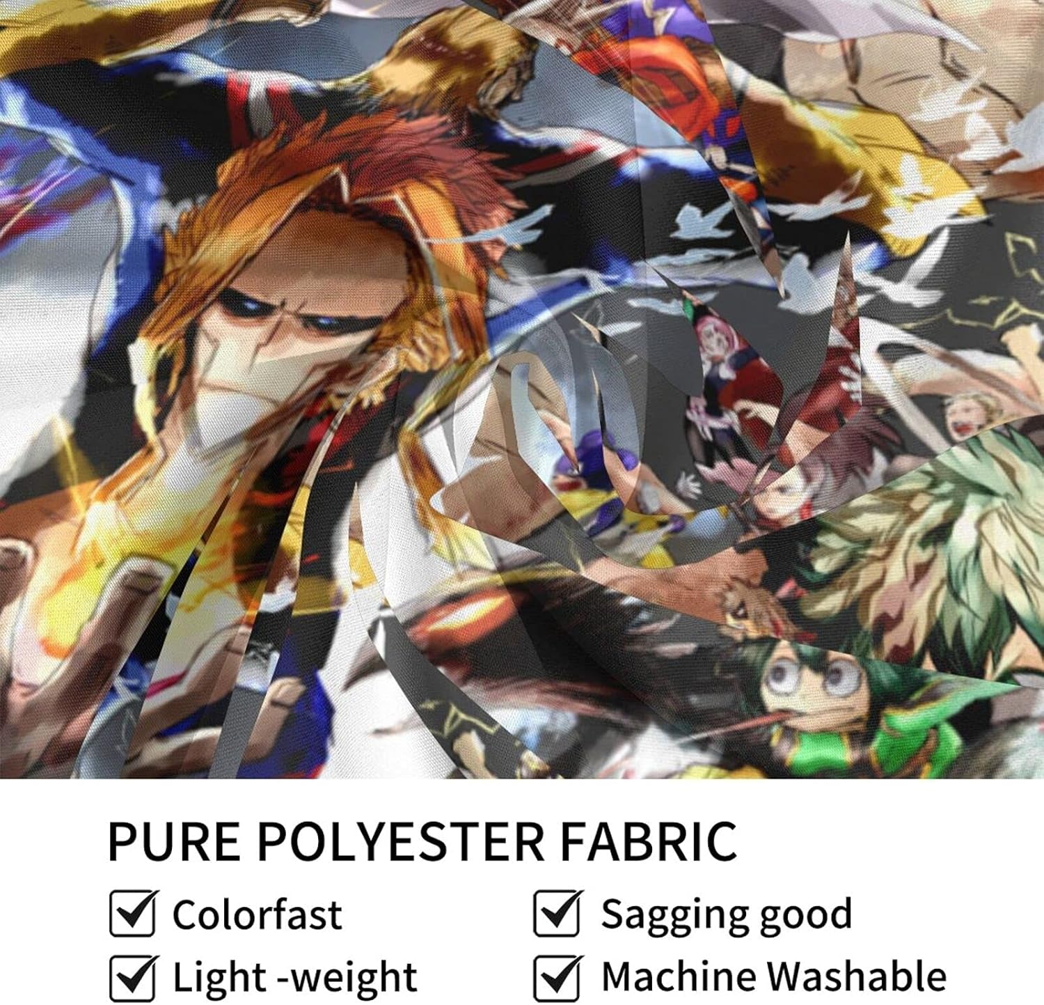 Caubvty Anime Tapestry Wall Hanging Anime Tapestry for Bedroom Decor Anime Curtains 60X40In