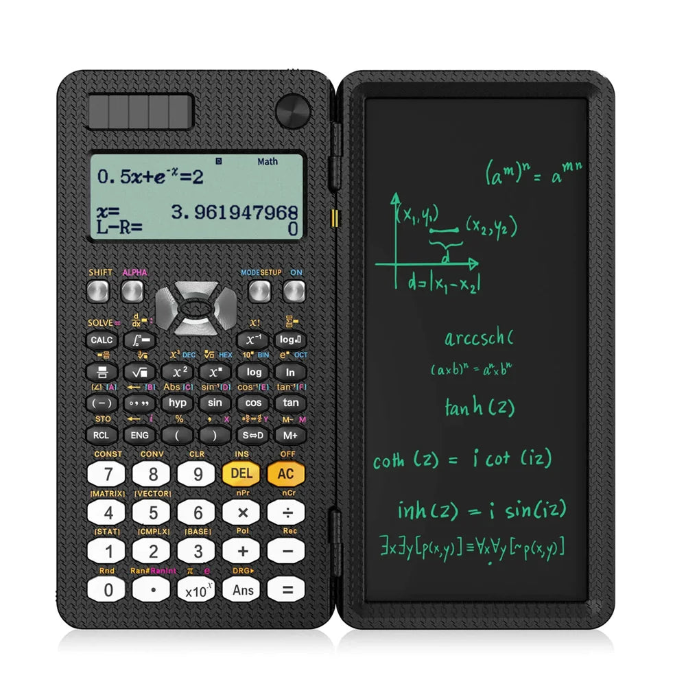 Scientific Calculator with LCD Notepad 417 Functions Professional Portable Foldable Calculator for Students Upgraded 991ES NEW
