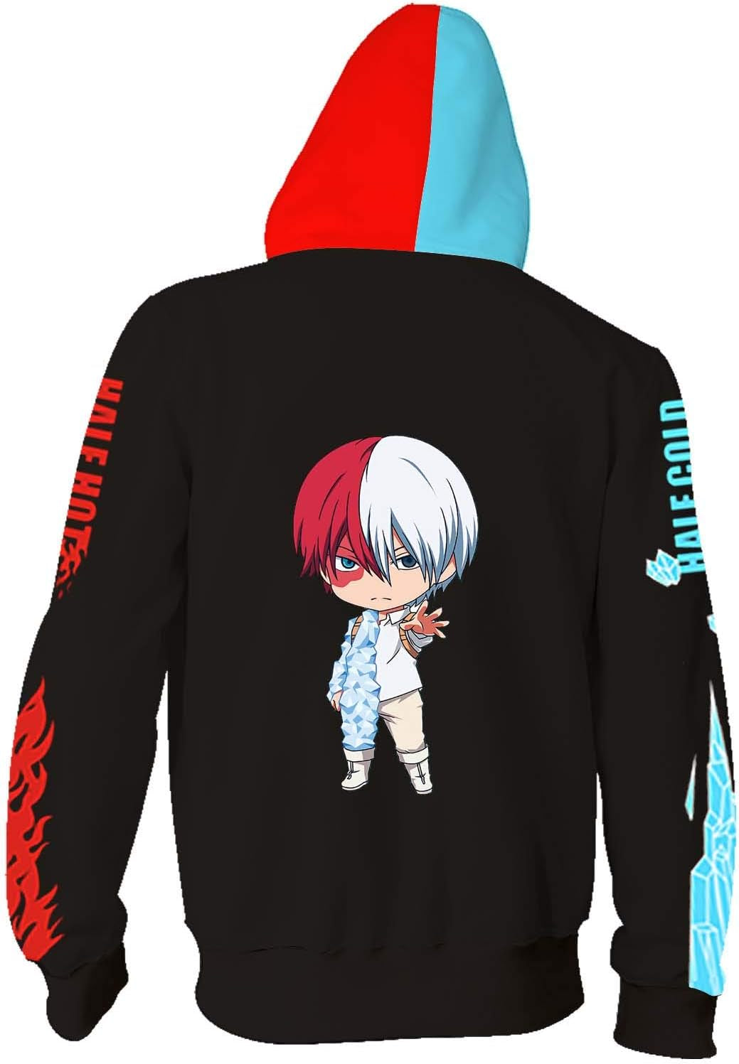 Anime MHA Todoroki Hoodie Shoto Sweatshirt Izuku Midoriya Jacket for Teenagers