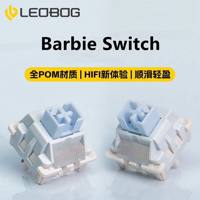 LEOBOG Switch 5Pins Linear RGB SMD Custom Mechanical Keyboard Accessories All POM Material Hifi Factory Lubrication 35Gf