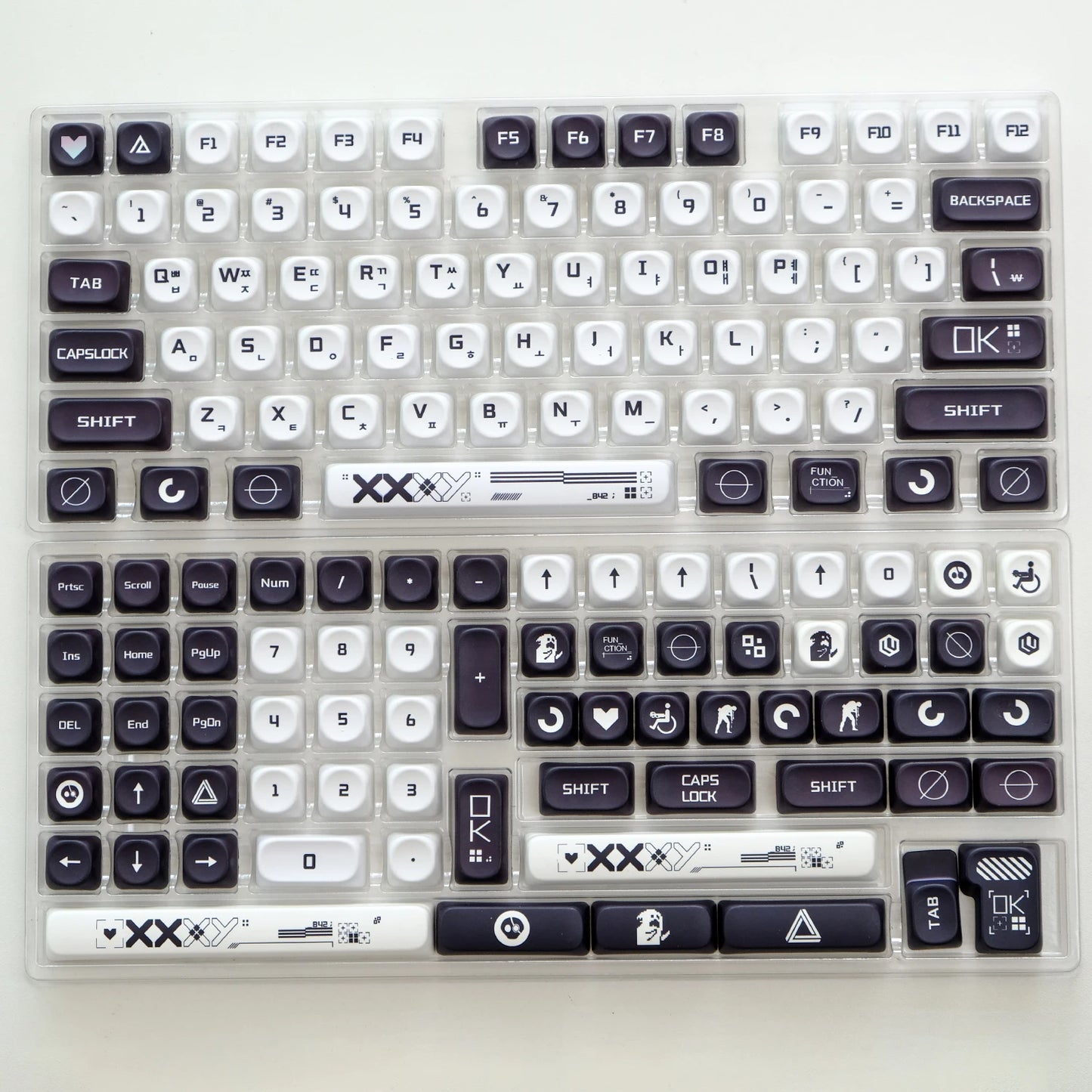 KOA Profile Gummy Bears Keycap PBT Custom Korean Keycaps for Mechanical Keyboard Game Cute 141 Keys Caps ISO 7U Space Bar